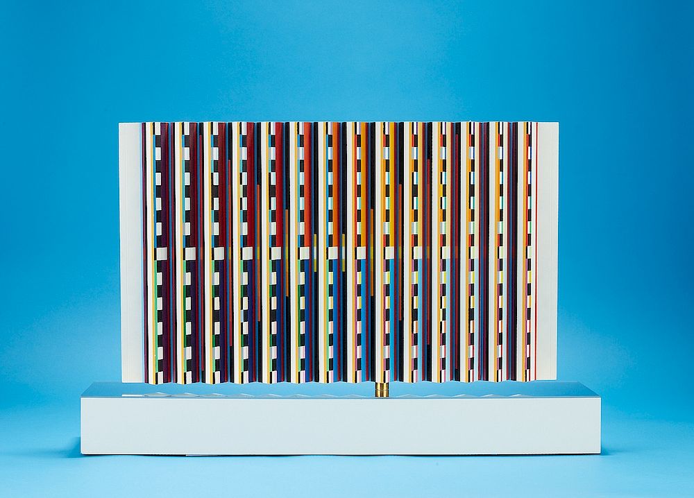 Yaacov Agam Kinetic Sculpture Painting "Multidimensional Space" 1983-84