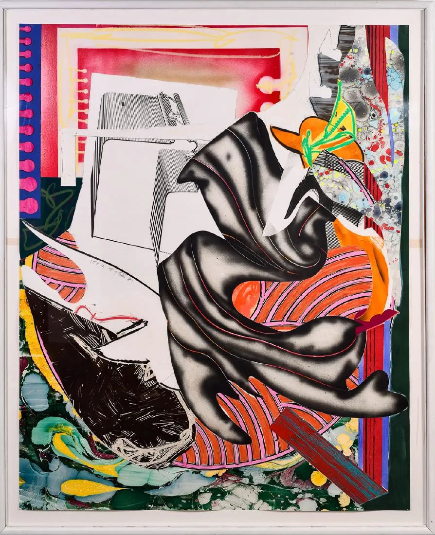 Frank Stella (b. 1936) "Moby Dick Series" Lithograph and Silkscreen 1985