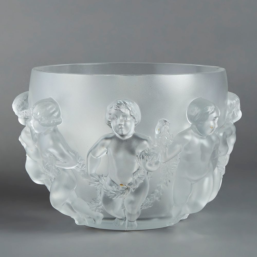 Lalique Luxembourg Cherub Glass Bowl