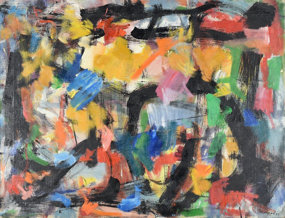 Hugh Kappel Abstract Oil on Canvas