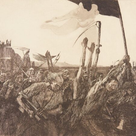 Kathe Kollwitz "Revolt (Aufruhr)" Etching & Aquatint