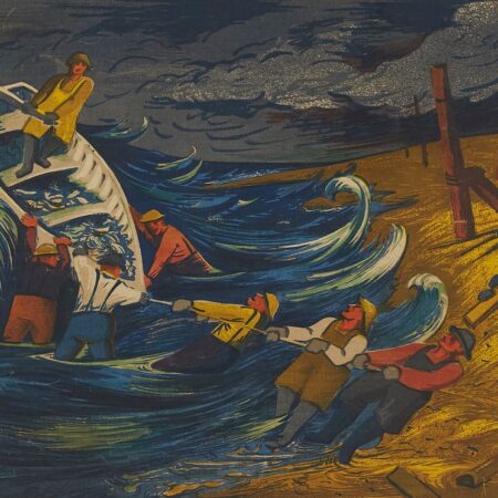 Harry Gottlieb "Fisherman's Luck" Color Lithograph