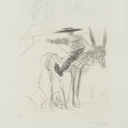 Salvador Dali "Sancho Panza" Drypoint