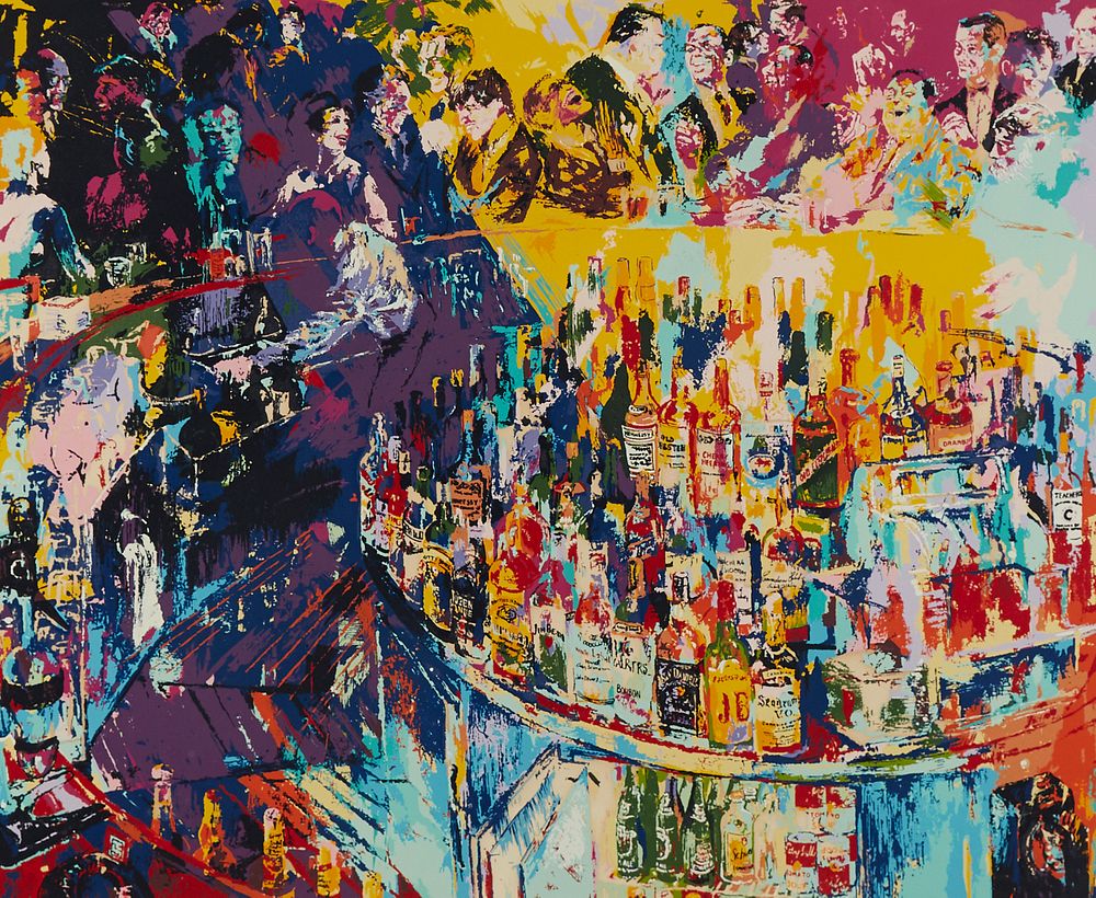 Leroy Neiman "Toots Shor's Bar" Serigraph