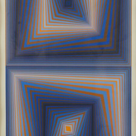 Victor Vasarely "Serpent Parmiles" Silkscreen Print