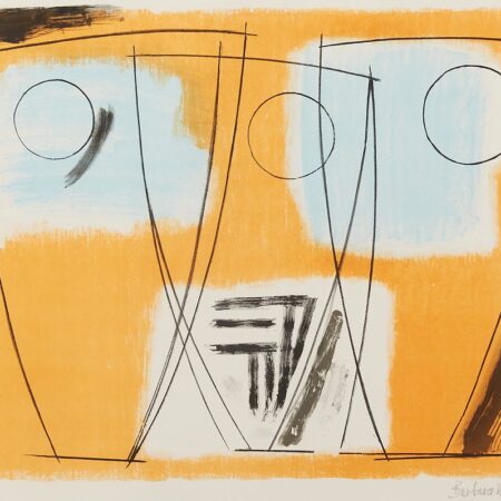 Barbara Hepworth "Sun and Moon" Color Lithograph