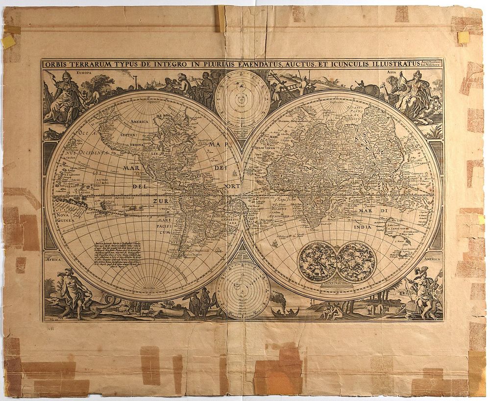 Nicolaes Visscher World Map 1657