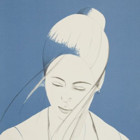 Alex Katz "Pamela in Blue" Screenprint & Lithograph 1976