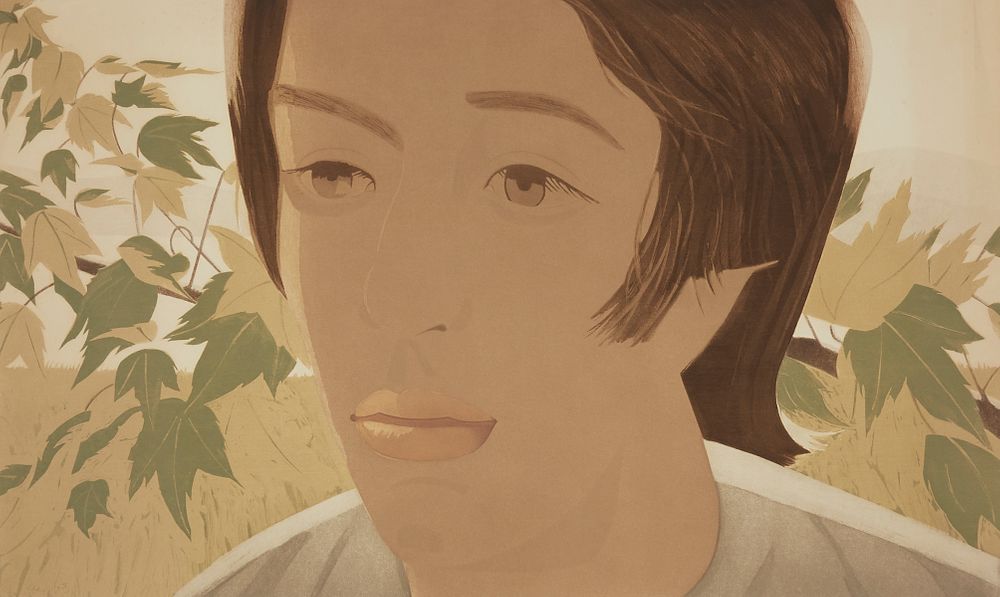 Alex Katz "Boy with Branch" Aquatint