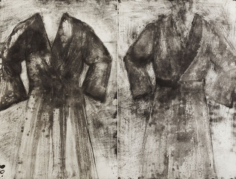 Jim Dine "2 Robes (Ferns, Acid, & Water)" Etching (Diptych)