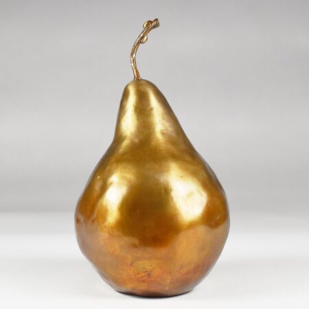 Erik Petersen Bronze Pear Sculpture