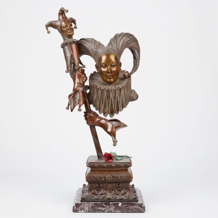 Bill Toma "Encore Dreams" Bronze Jester Sculpture