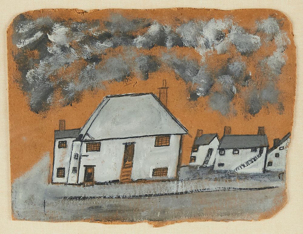 Alfred Wallis "The White House" Painting on Board