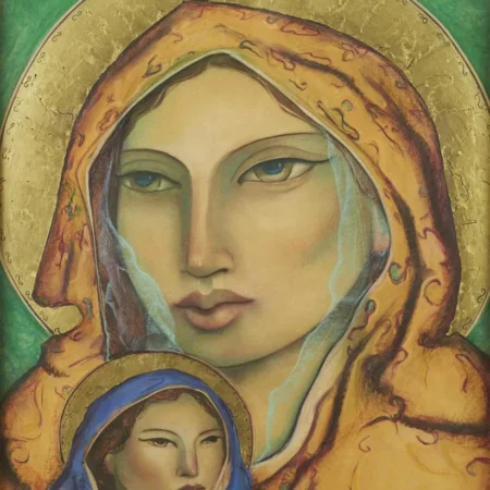 Miguel Martinez "Madre de Dios" Oil Pastel