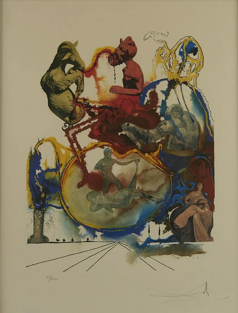 Salvador Dali "Four Dreams of Paradise" Set of 4 Lithographs