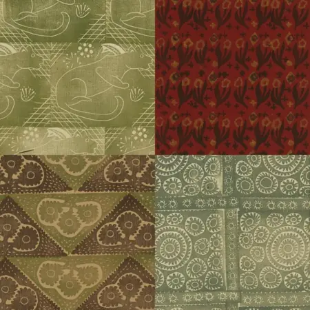 WPA Milwaukee Handicraft Project Blockprinted Textiles Folio Vol 2