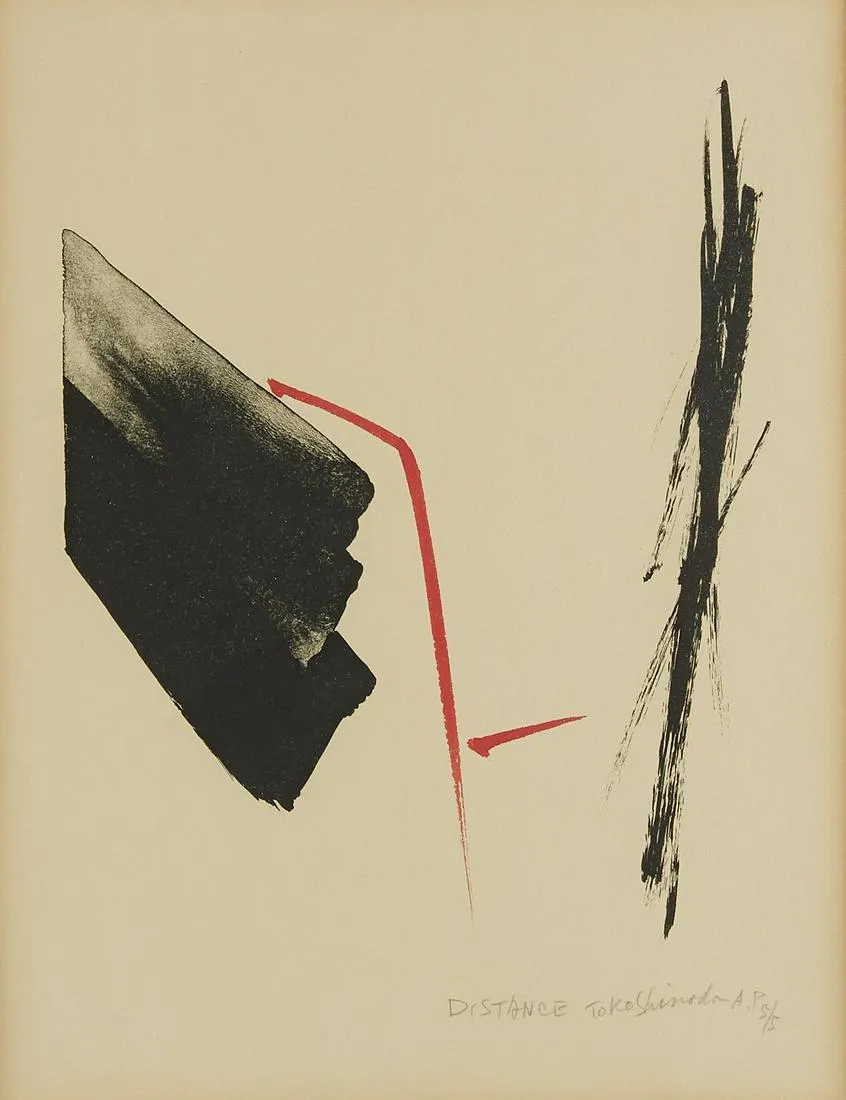 Toko Shinoda "Distance" Color Lithograph