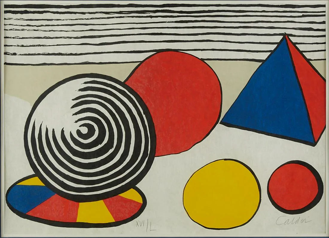 Alexander Calder "Birth of the Unexpected" Lithograph