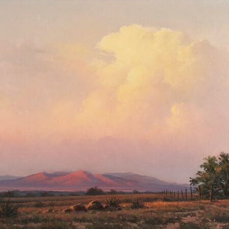 Michael Stack "Evening Clouds Over Benson" Oil on Canvas