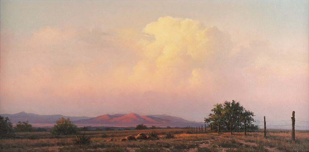 Michael Stack "Evening Clouds Over Benson" Oil on Canvas