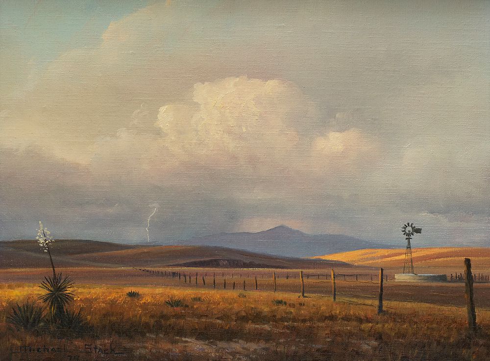 Michael Stack "A Summer Storm" Oil on Canvas