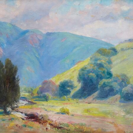 Nicholas Brewer San Joaquin Hills Laguna Oil on Canvas