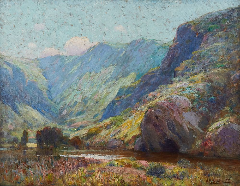 Nicholas Brewer "Aliso Canyon, California" Painting