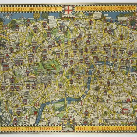 The Wonderground Map of London Town 1915 MacDonald Gill