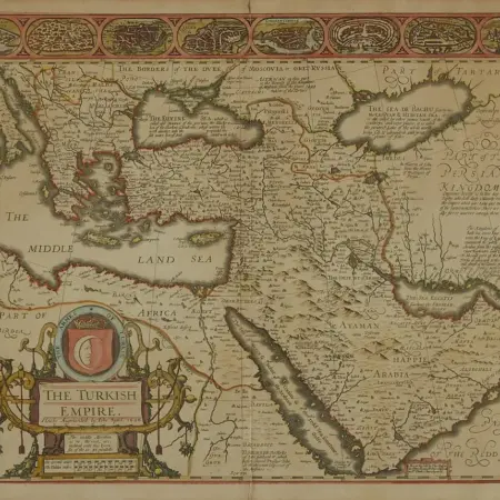 John Speed Map of the Turkish Empire 1626