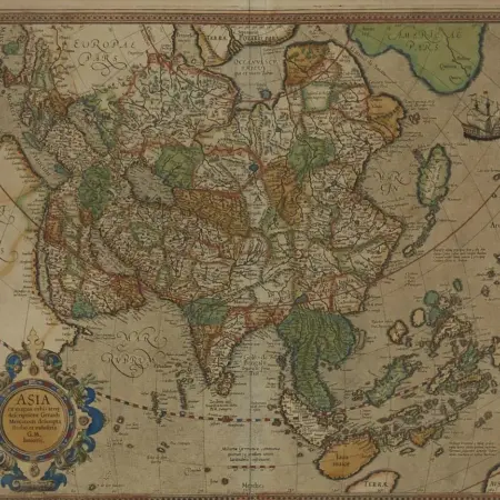 Gerardus Mercator Map of Asia 1613