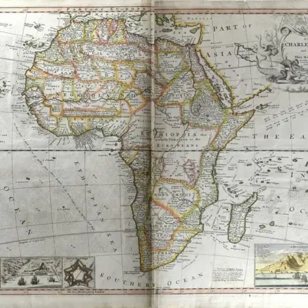 Herman Moll Map of Africa ca. 1720