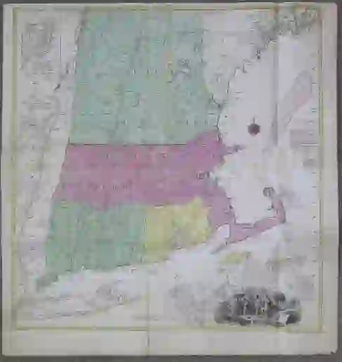 Tobias Lotter Map of New England 1776