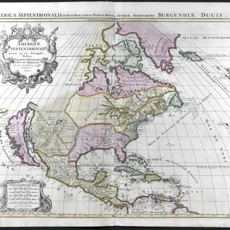 Hubert Jaillot Map of North America California as an Island