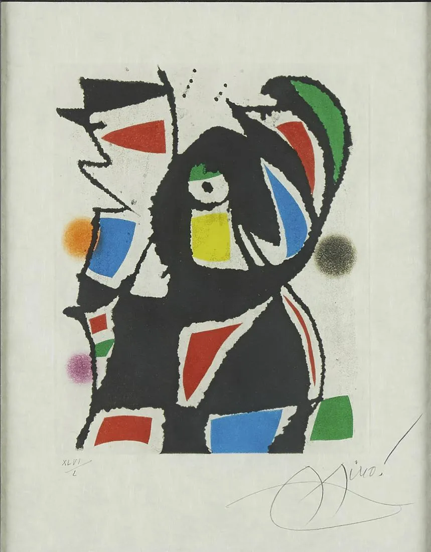 Joan Miro Aquatint from "Le Marteau Sans Maitre"