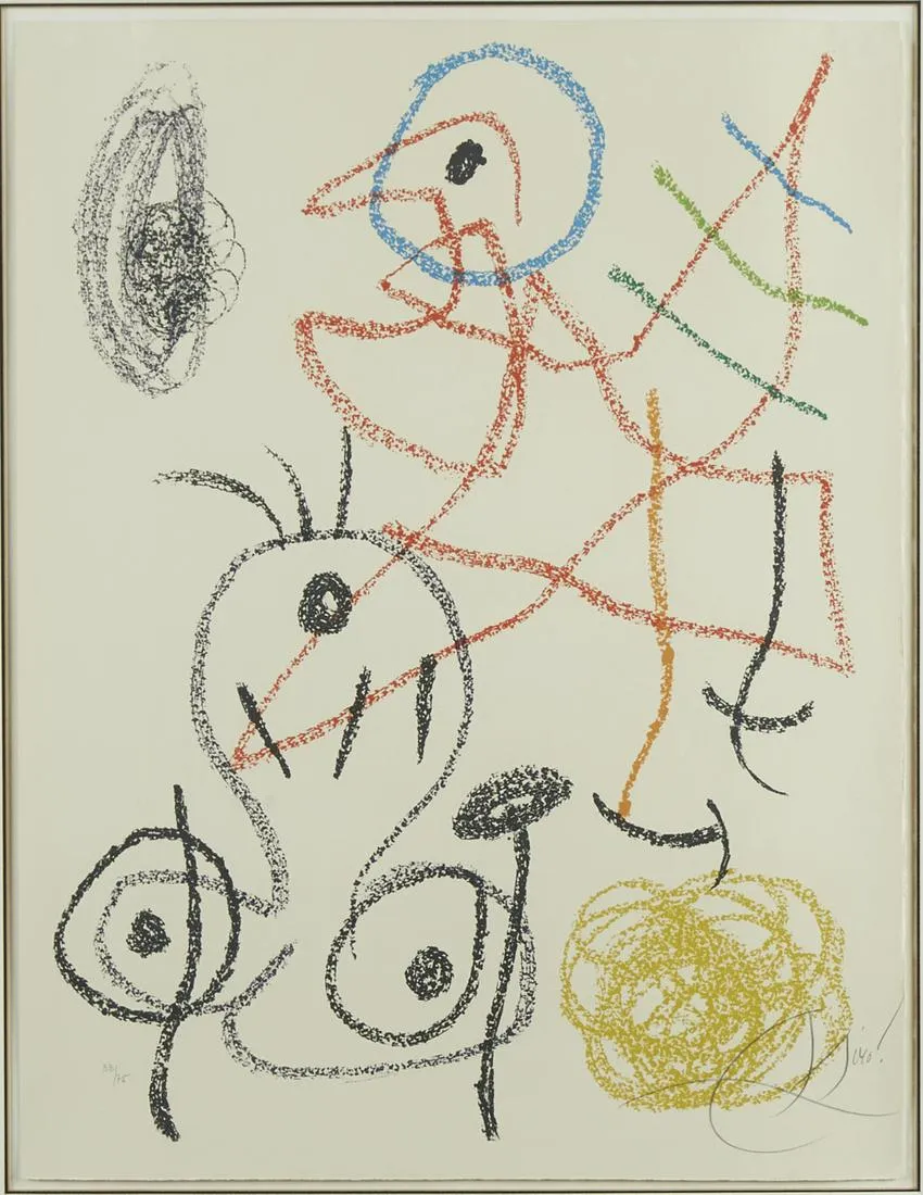 Joan Miro Album 21 Color Lithograph on Wove Paper