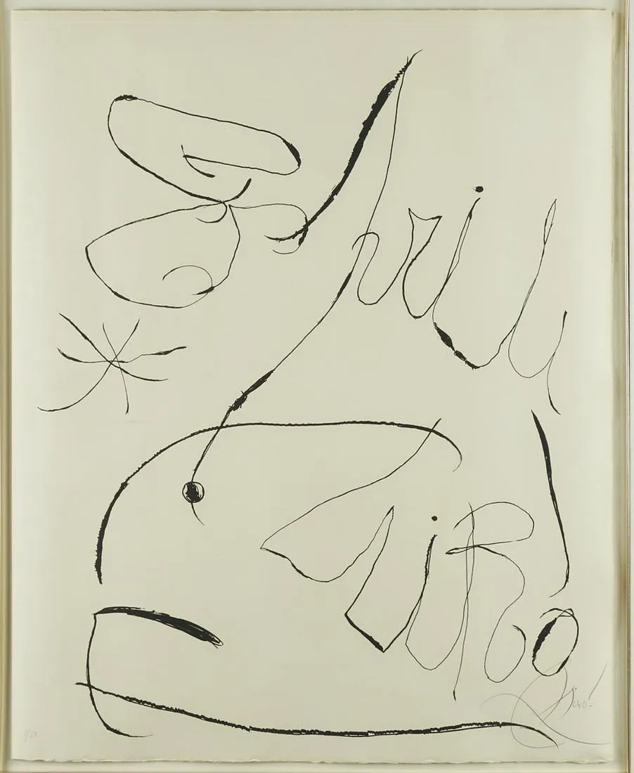 Joan Miro "Espriu" Etching