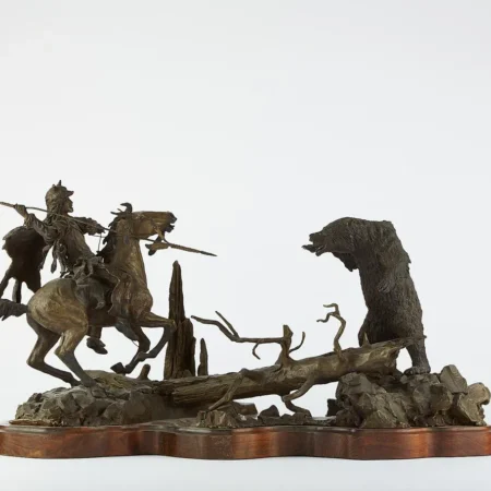 David Manuel "Grizzly Coup" Bronze Sculpture