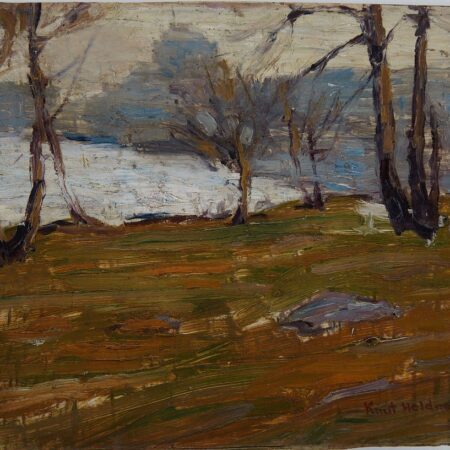 Knute Heldner Landscape Oil on Board