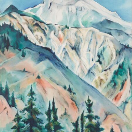 Gene Kloss Mountainous Landscape Watercolor