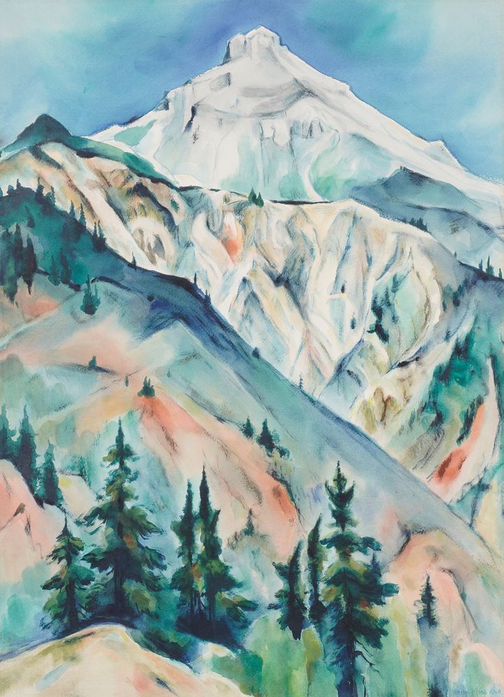 Gene Kloss Mountainous Landscape Watercolor