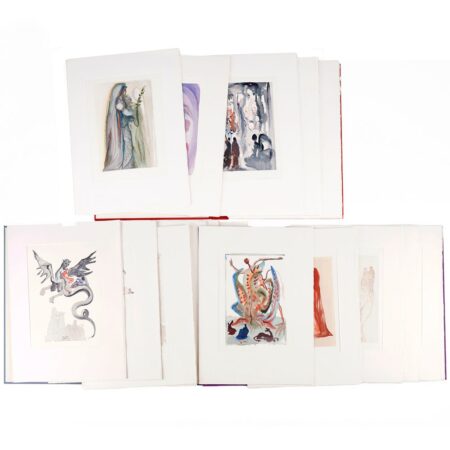 Salvador Dali Divine Comedy Suite Color Woodcuts (75 pcs)