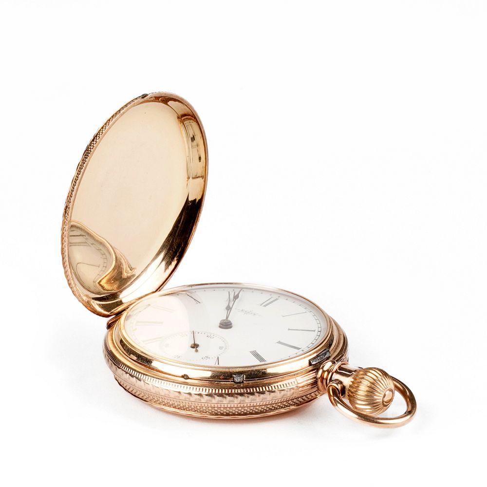 Elgin 14K Gold Full Hunter Pocket Watch