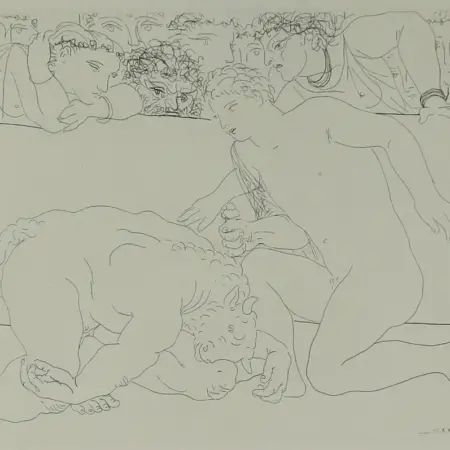 Picasso "Dans l'Arene" Etching from "Suite Vollard"