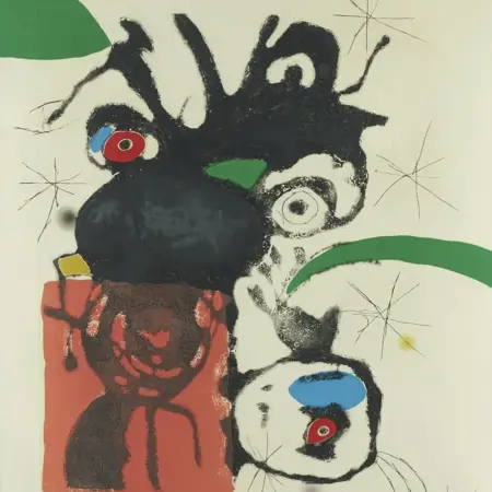 Joan Miro From Espriu Suite Aquatint and Etching