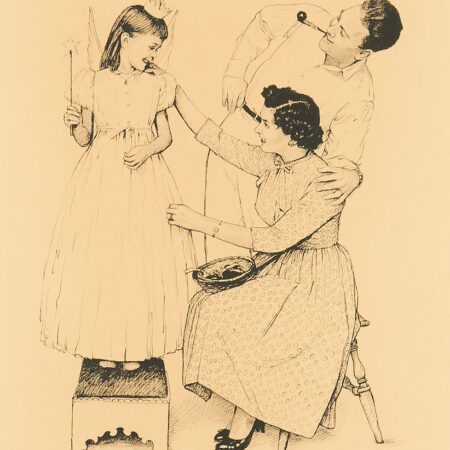 Norman Rockwell "Angel Fitting" Lithograph