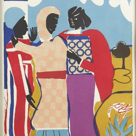 Romare Bearden "Three Women (Easter Sunday)" Color Lithograph