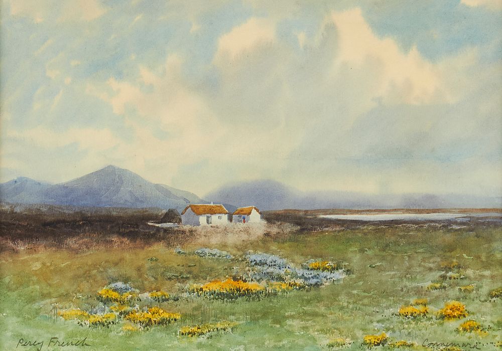 Percy French "Connemara" Watercolor