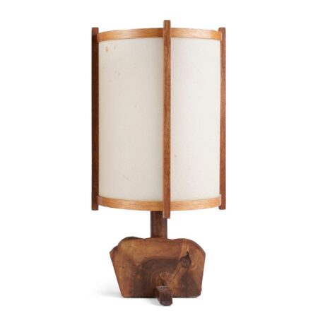 George Nakashima Wooden Table Lamp