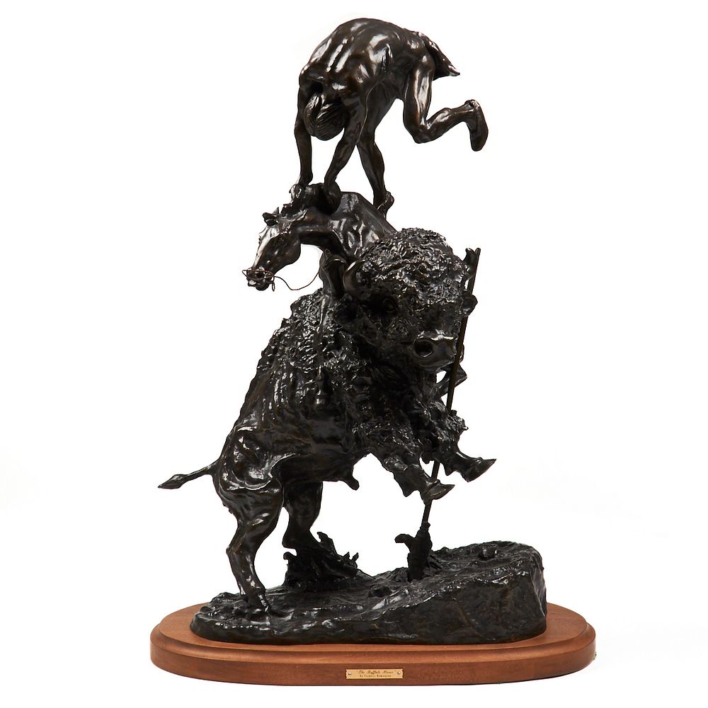 Frederic Remington "The Buffalo Horse" Bronze Sculpture