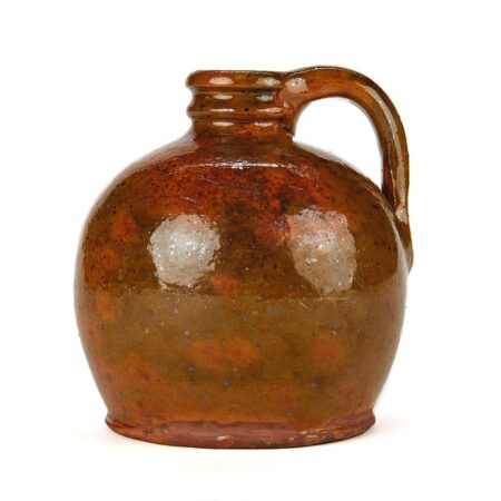 Galena Glazed Redware Stoneware Jug